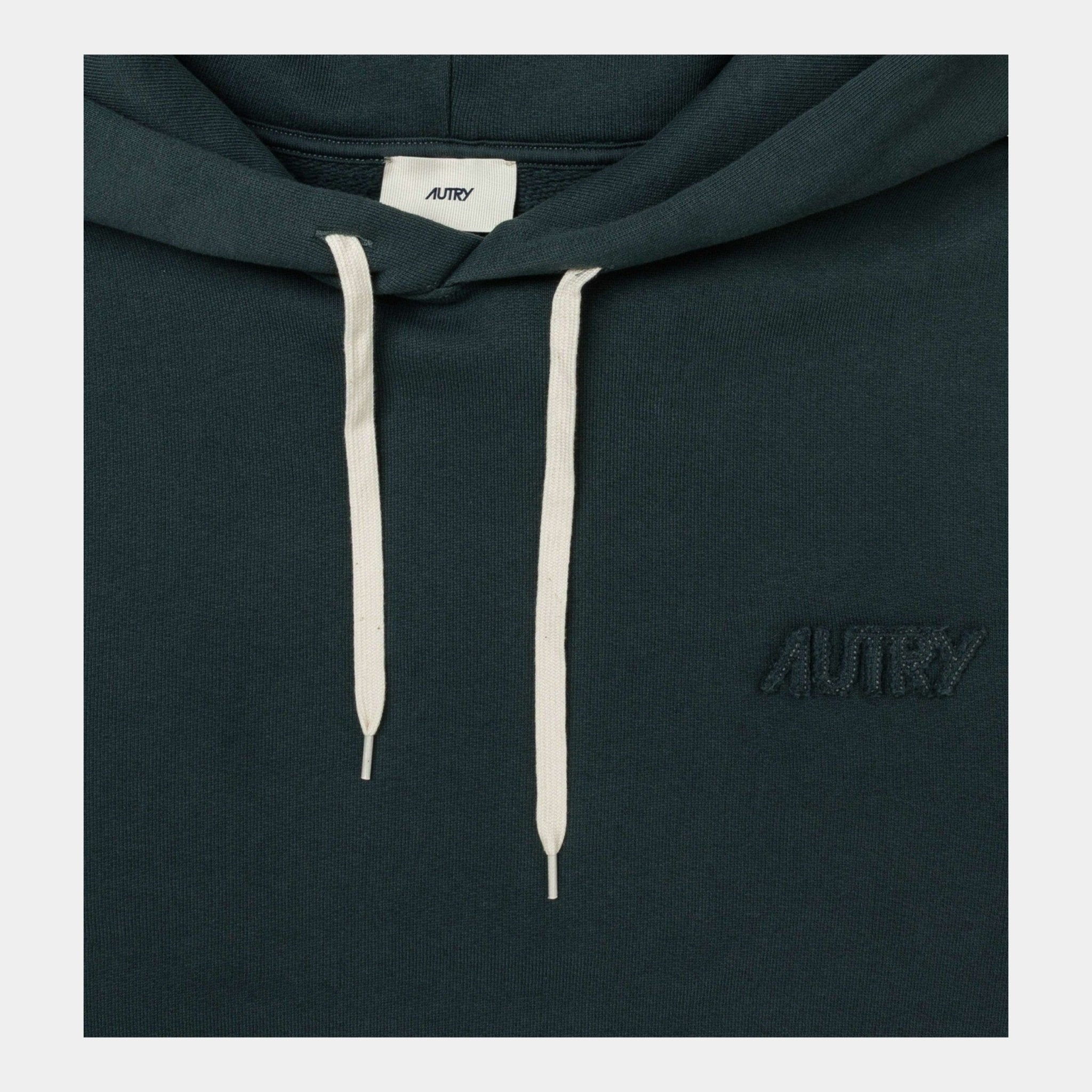 AUTRY Autry Felpa con cappuccio e logo - Verde - Hubert Humangoods