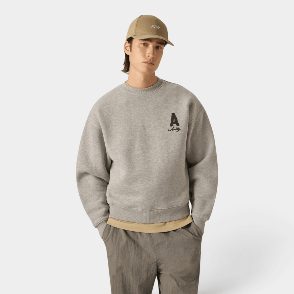 AUTRY - Autry Felpa Heritage effetto Used - Grigio/2 - Hubert Humangoods