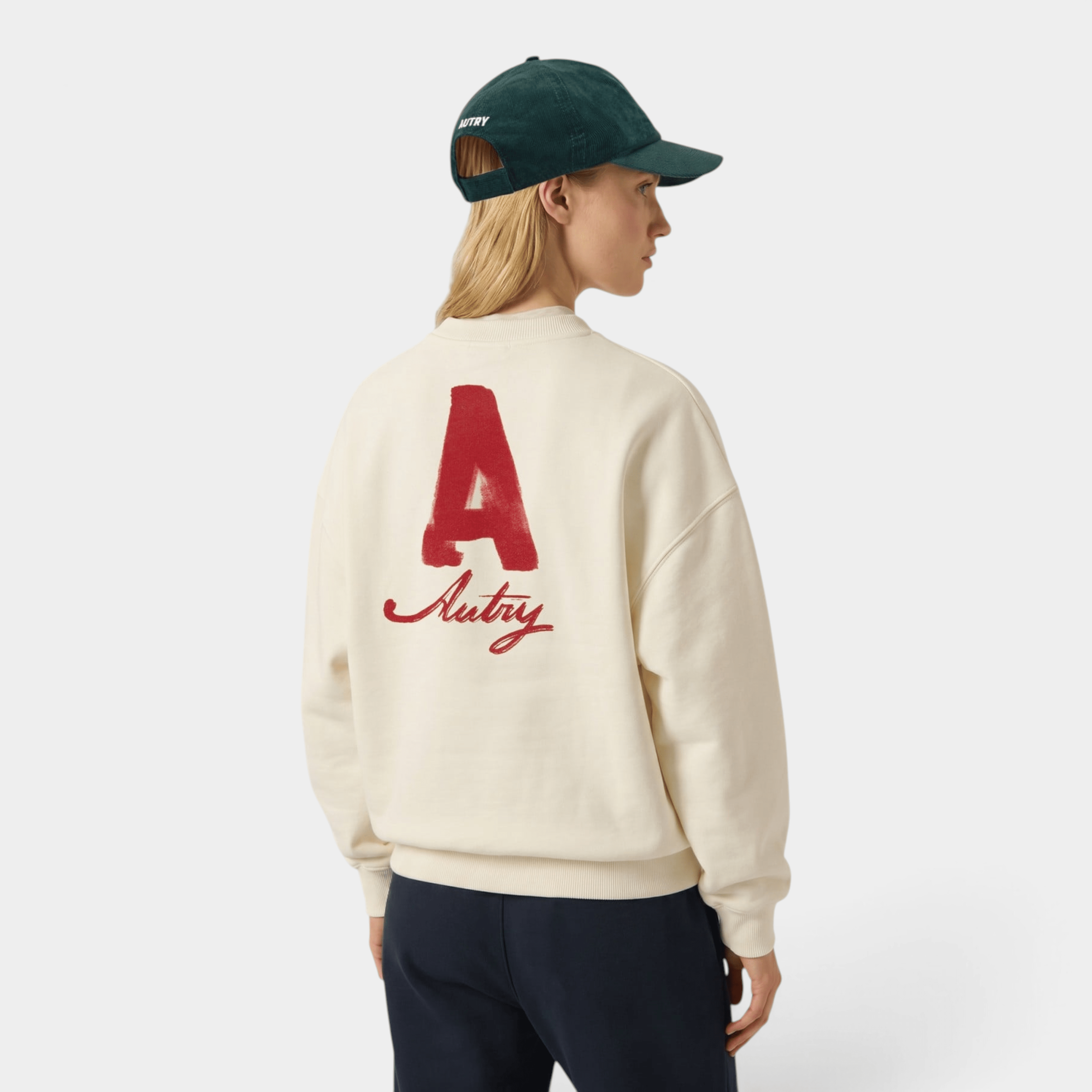 AUTRY - Autry Felpa Heritage effetto Used - Panna/3 - Hubert Humangoods