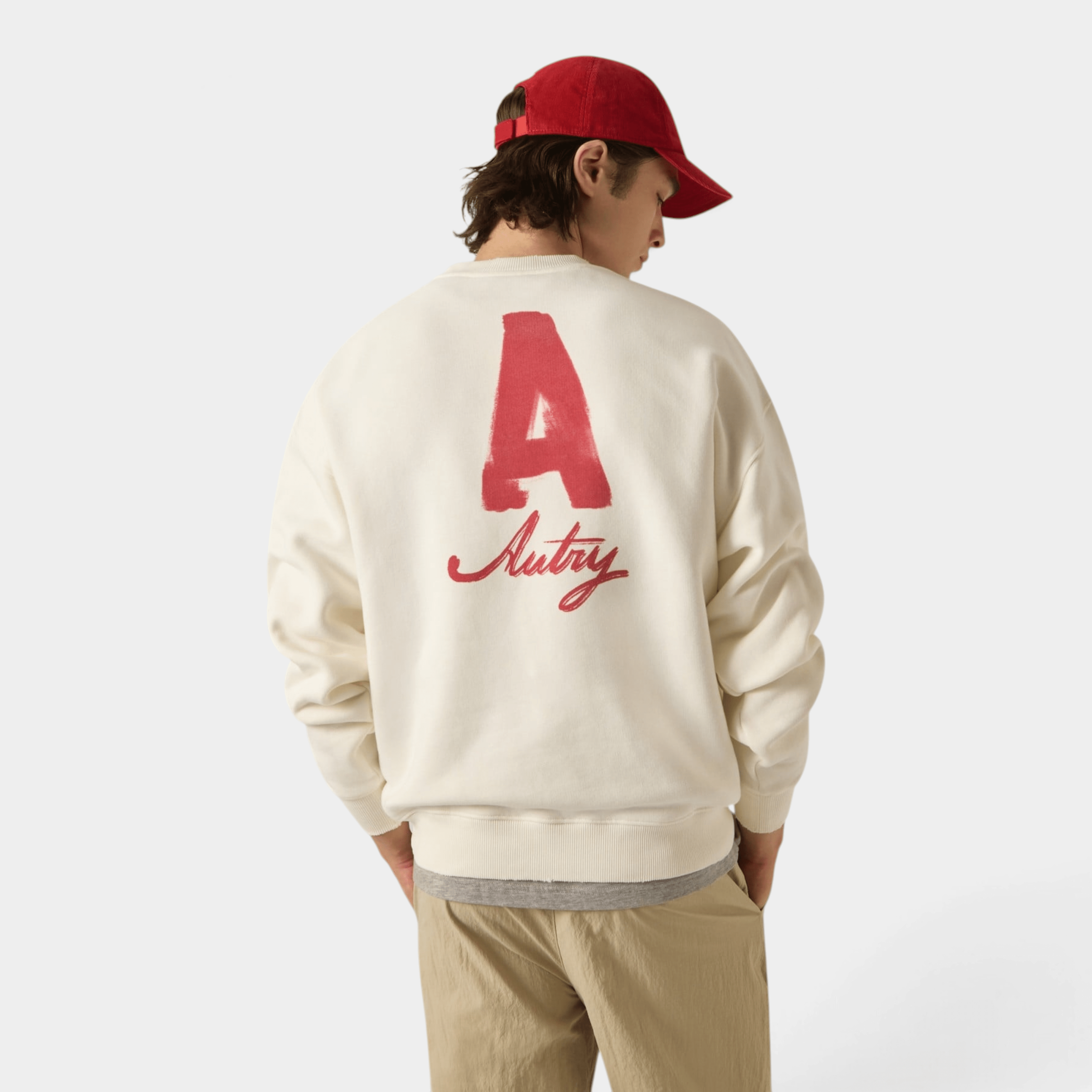 AUTRY - Autry Felpa Heritage effetto Used - Panna/5 - Hubert Humangoods