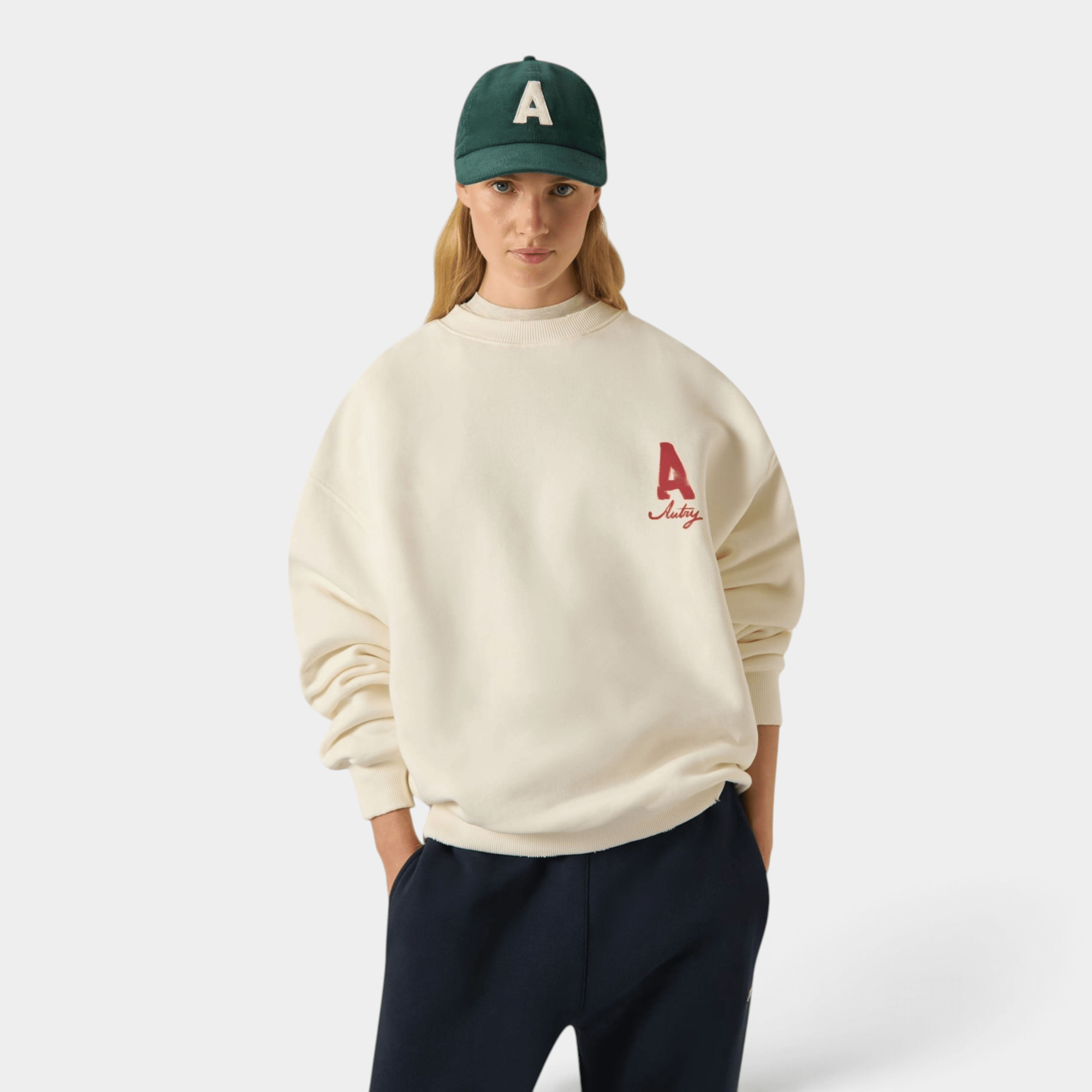 AUTRY - Autry Felpa Heritage effetto Used - Panna/4 - Hubert Humangoods