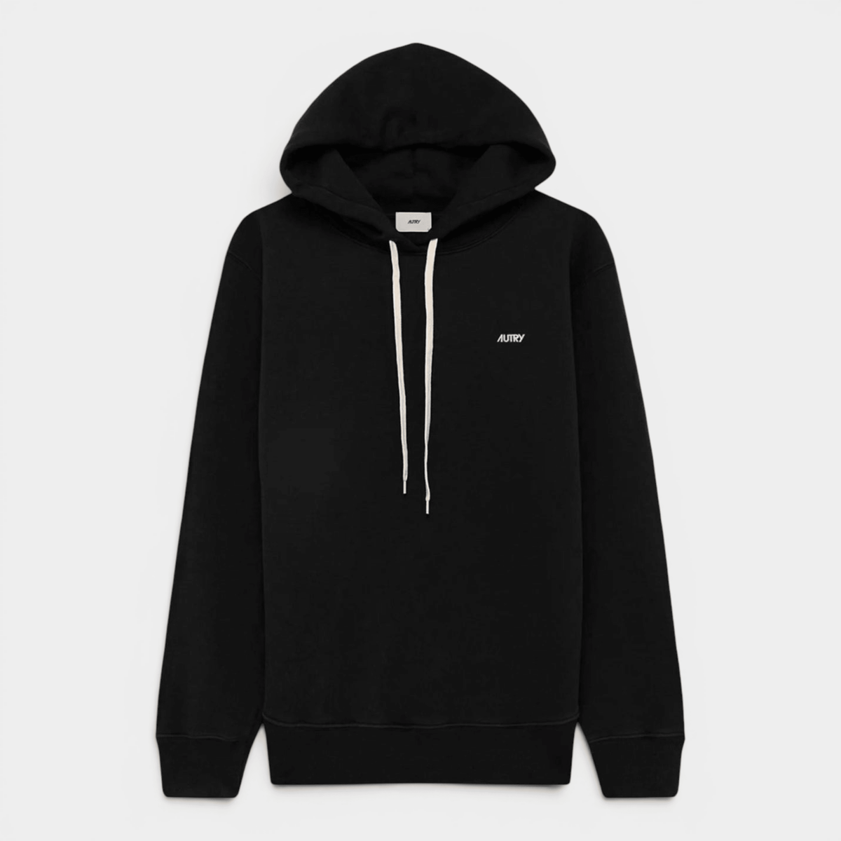AUTRY - Autry Felpa in cotone con Cappuccio e logo ricamato - Nero/1 - Hubert Humangoods