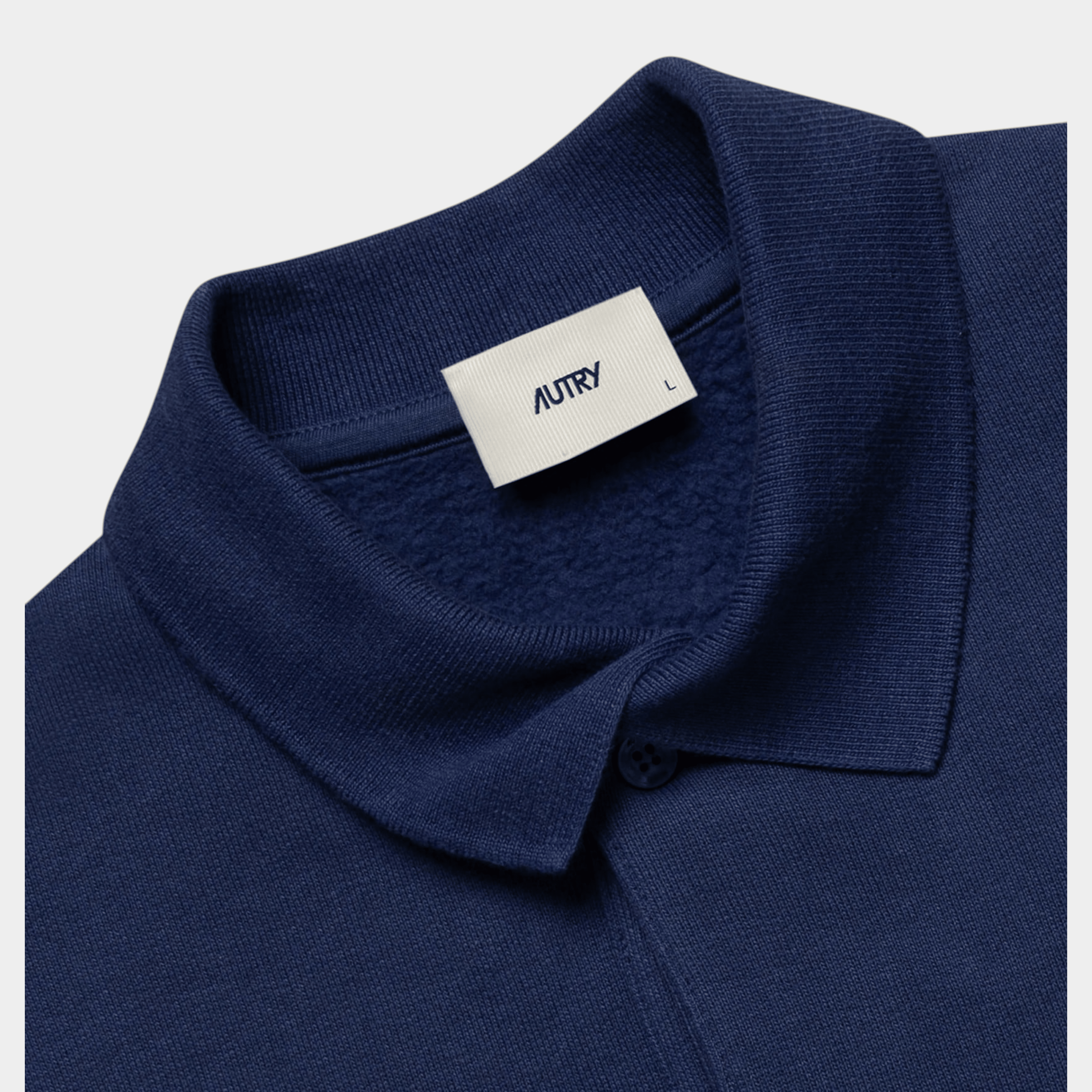 AUTRY - Autry Felpa Polo com logo - Blu/5 - Hubert Humangoods