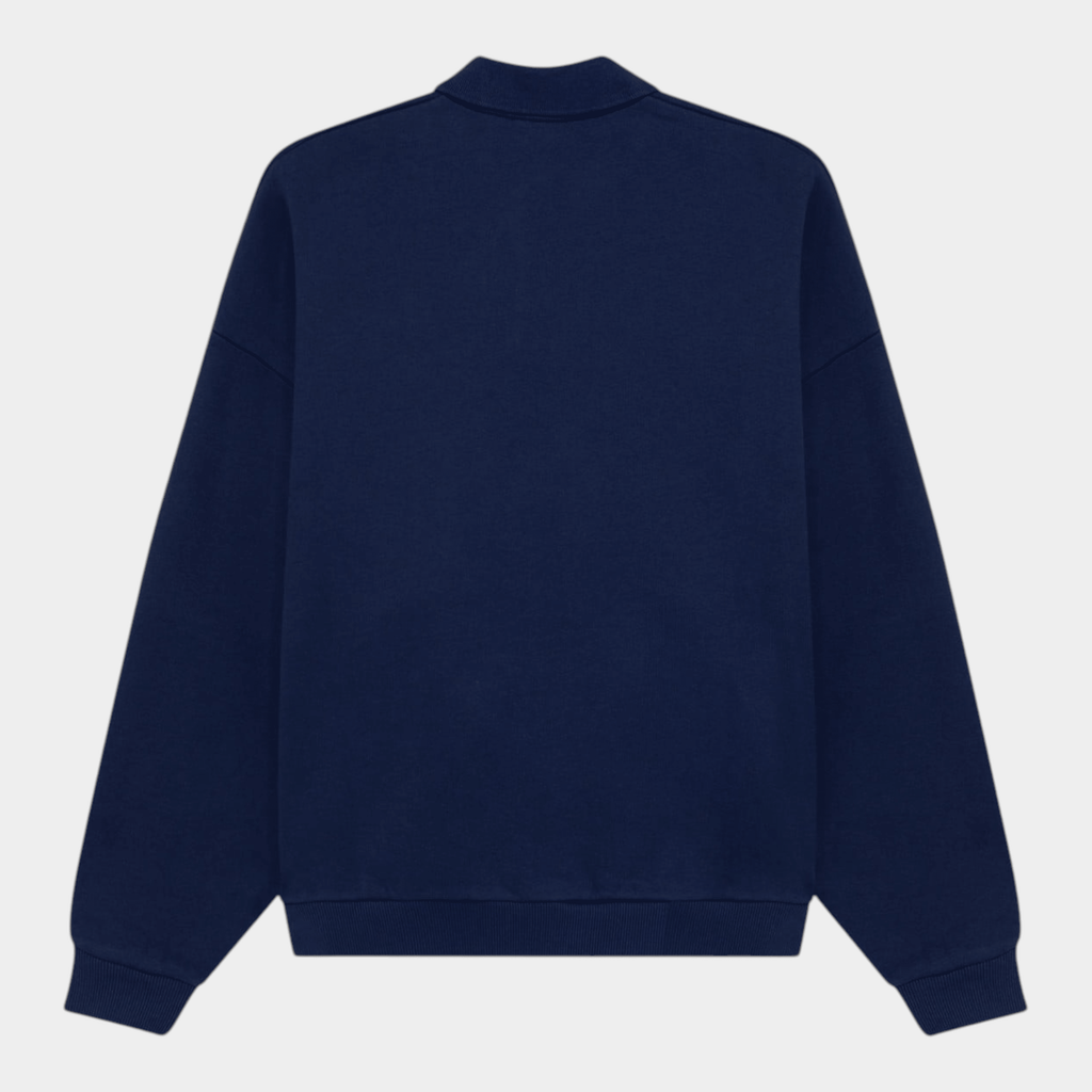 AUTRY - Autry Felpa Polo com logo - Blu/4 - Hubert Humangoods