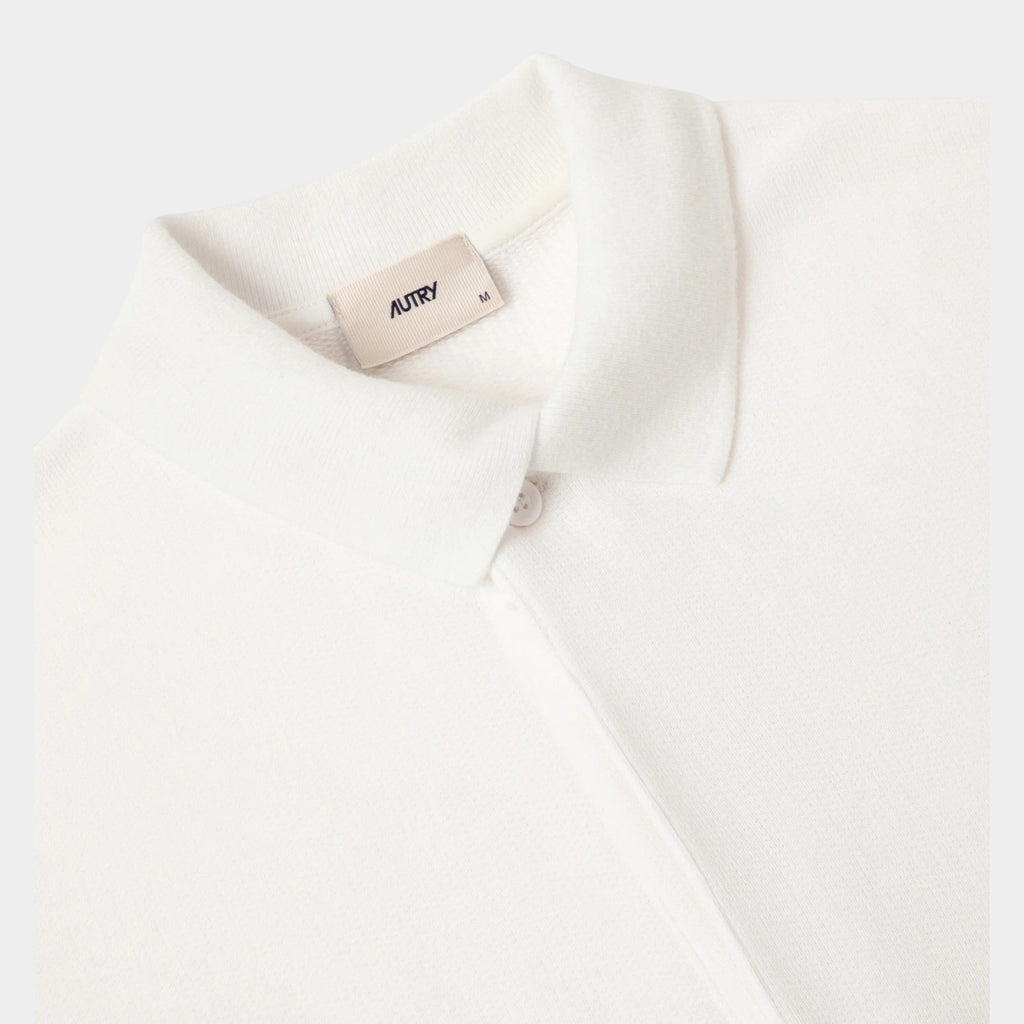 AUTRY - Autry Felpa polo con logo - Bianco/5 - Hubert Humangoods