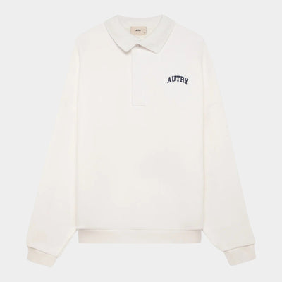 Autry Felpa polo con logo - Bianco