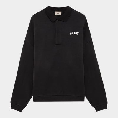 Autry Felpa polo con logo - Nero