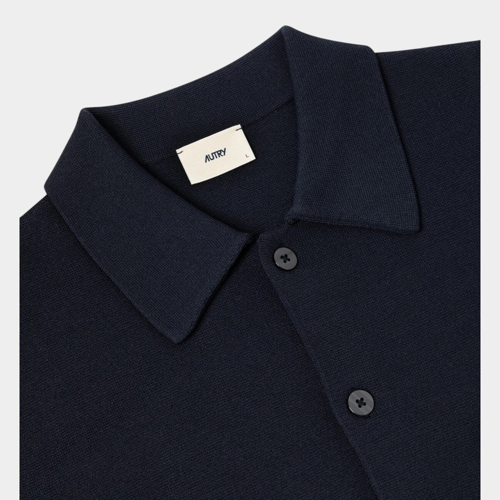 AUTRY - Autry Giacca camicia in maglia di viscosa - Blu/4 - Hubert Humangoods