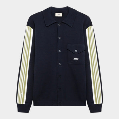 Autry Giacca camicia in maglia di viscosa - Blu