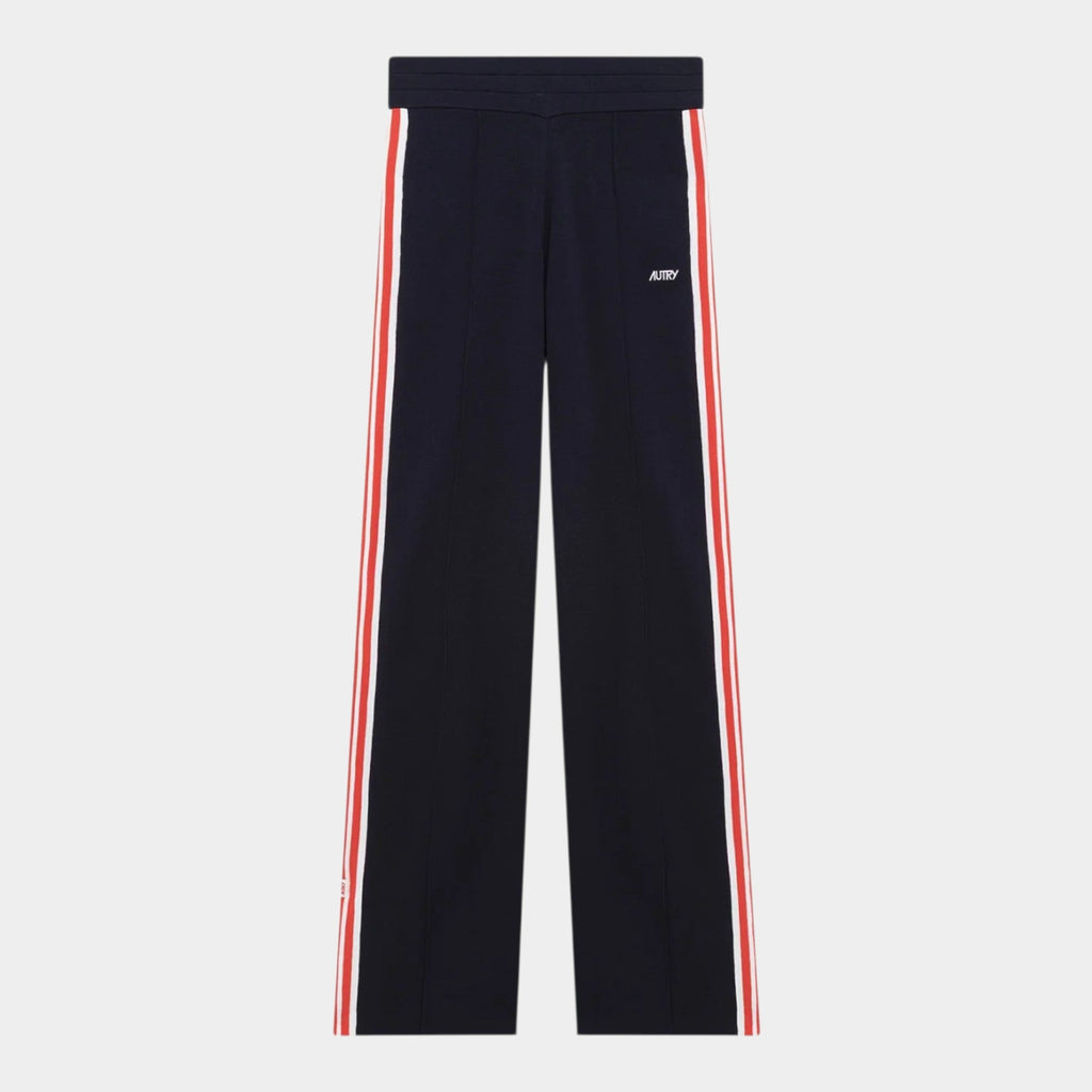 AUTRY - Autry Jogger in maglia di viscosa - Blu righe rosse/1 - Hubert Humangoods