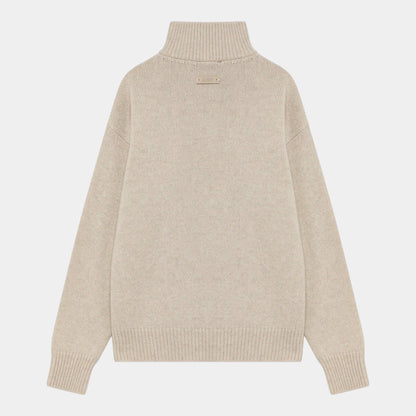 AUTRY Autry Maglia moulinè mezza zip - Crema - Hubert Humangoods