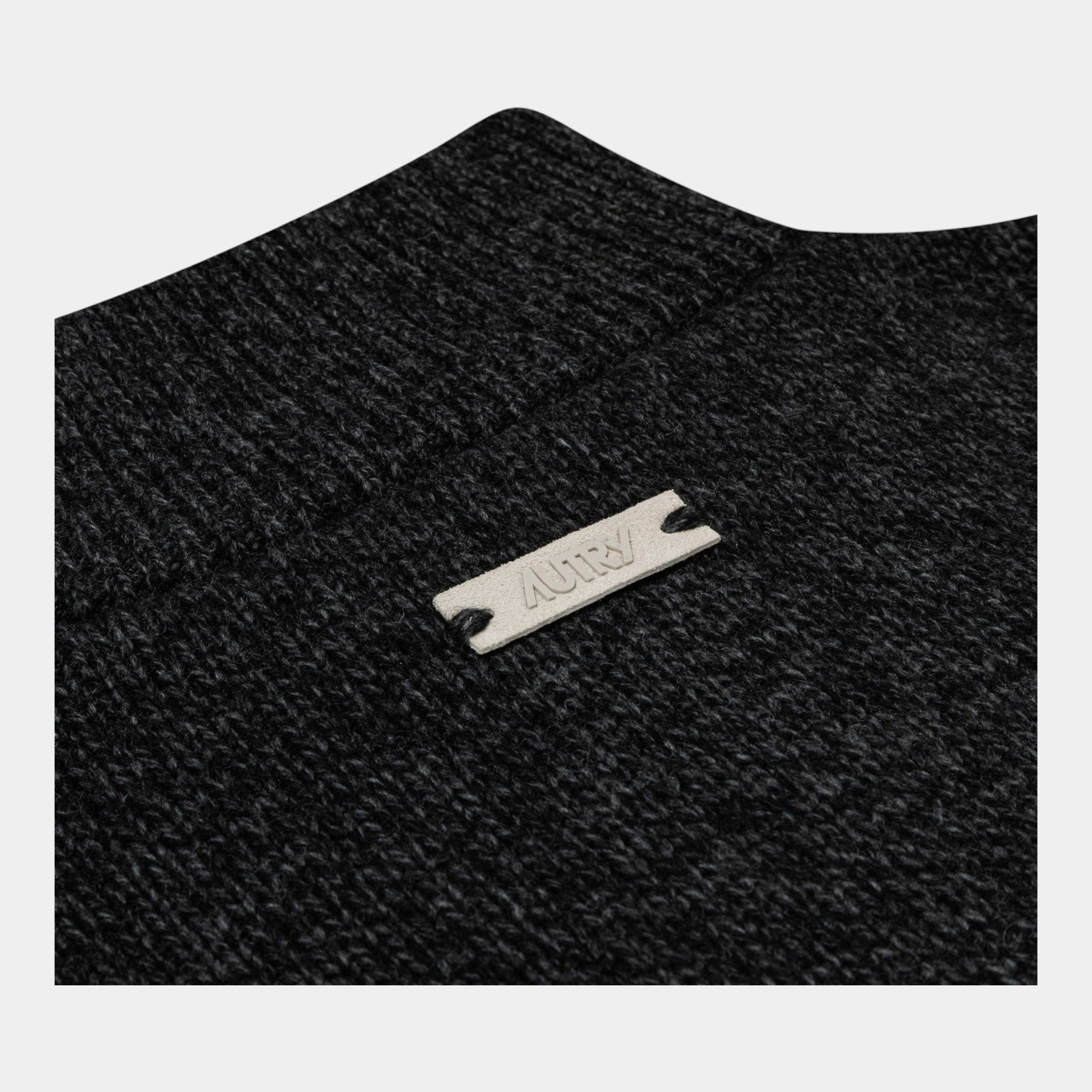 AUTRY Autry Maglia moulinè mezza zip - Nero - Hubert Humangoods