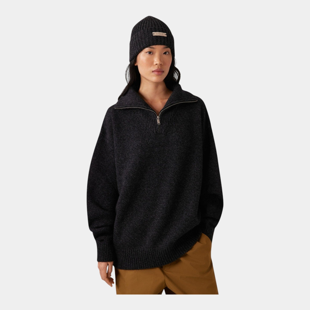 AUTRY Autry Maglia moulinè mezza zip - Nero - Hubert Humangoods