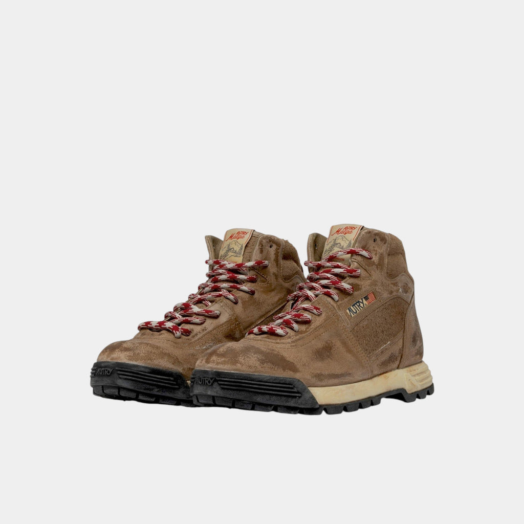 AUTRY - Autry Malga in pelle e suede - Beige scuro/2 - Hubert Humangoods