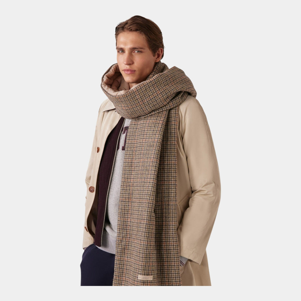AUTRY Autry Sciarpa trapuntata Check - Marrone - Hubert Humangoods