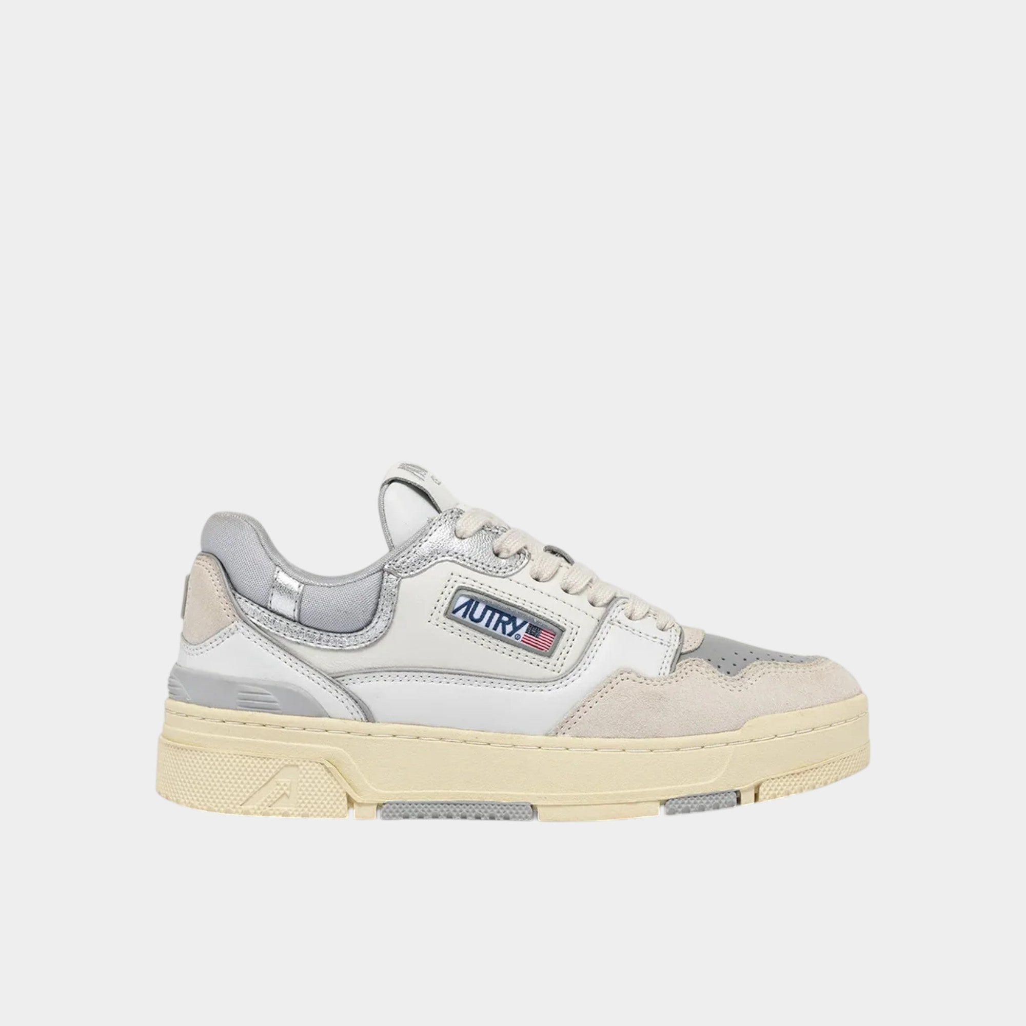 AUTRY - Autry Sneakers Clc - Bianco Argento/1 - Hubert Humangoods