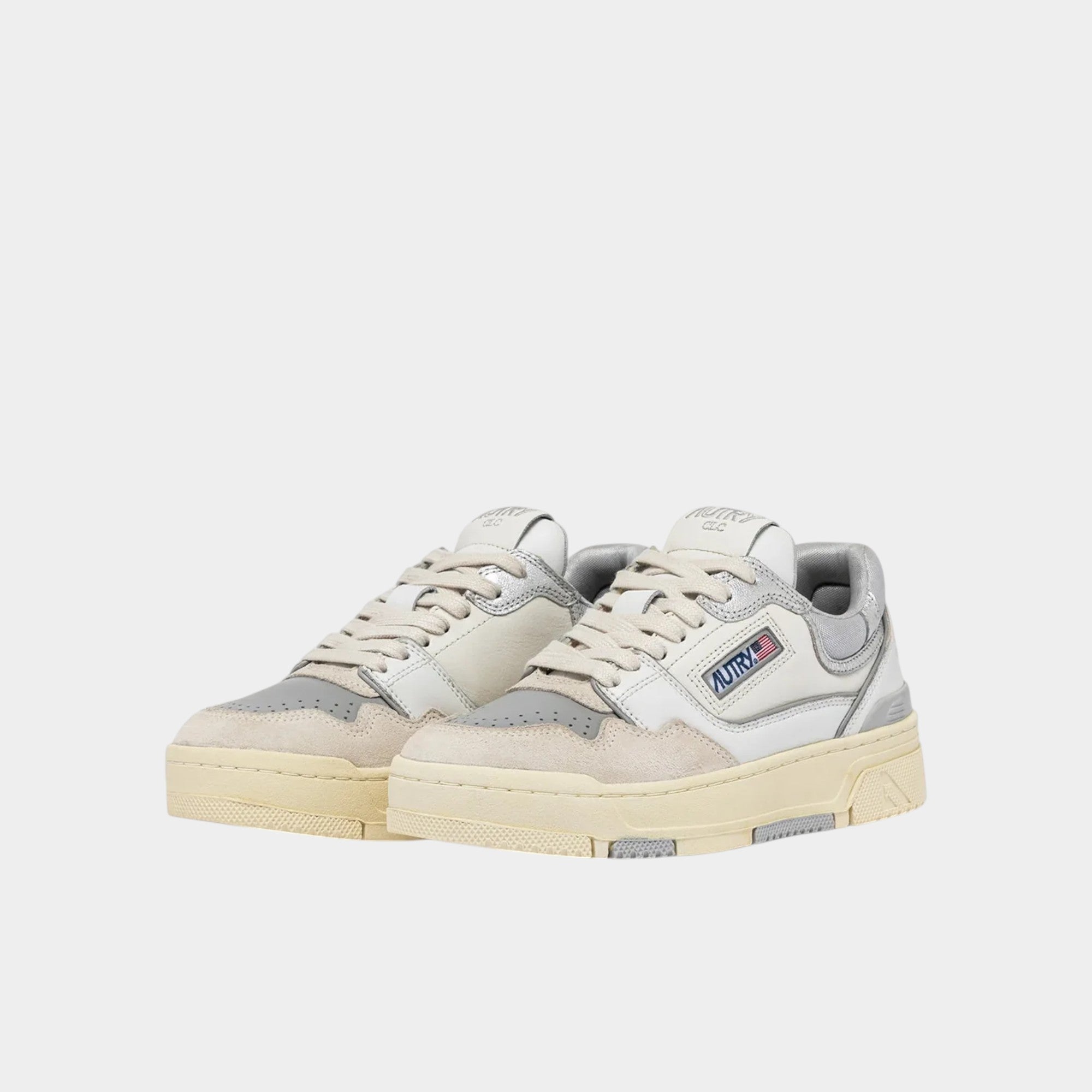 AUTRY - Autry Sneakers Clc - Bianco Argento/2 - Hubert Humangoods
