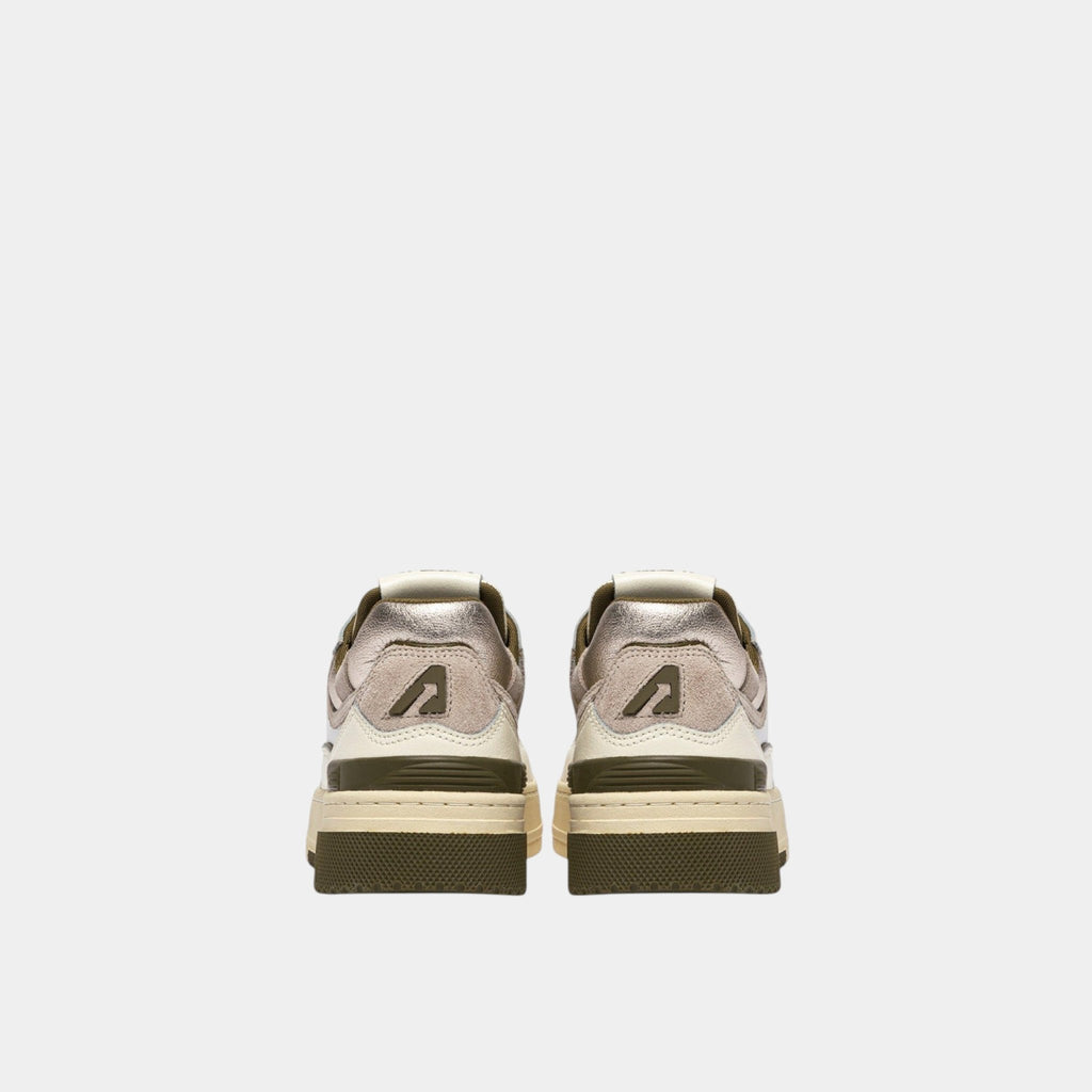AUTRY Autry Sneakers Clc in pelle - Avorio/Verde - Hubert Humangoods