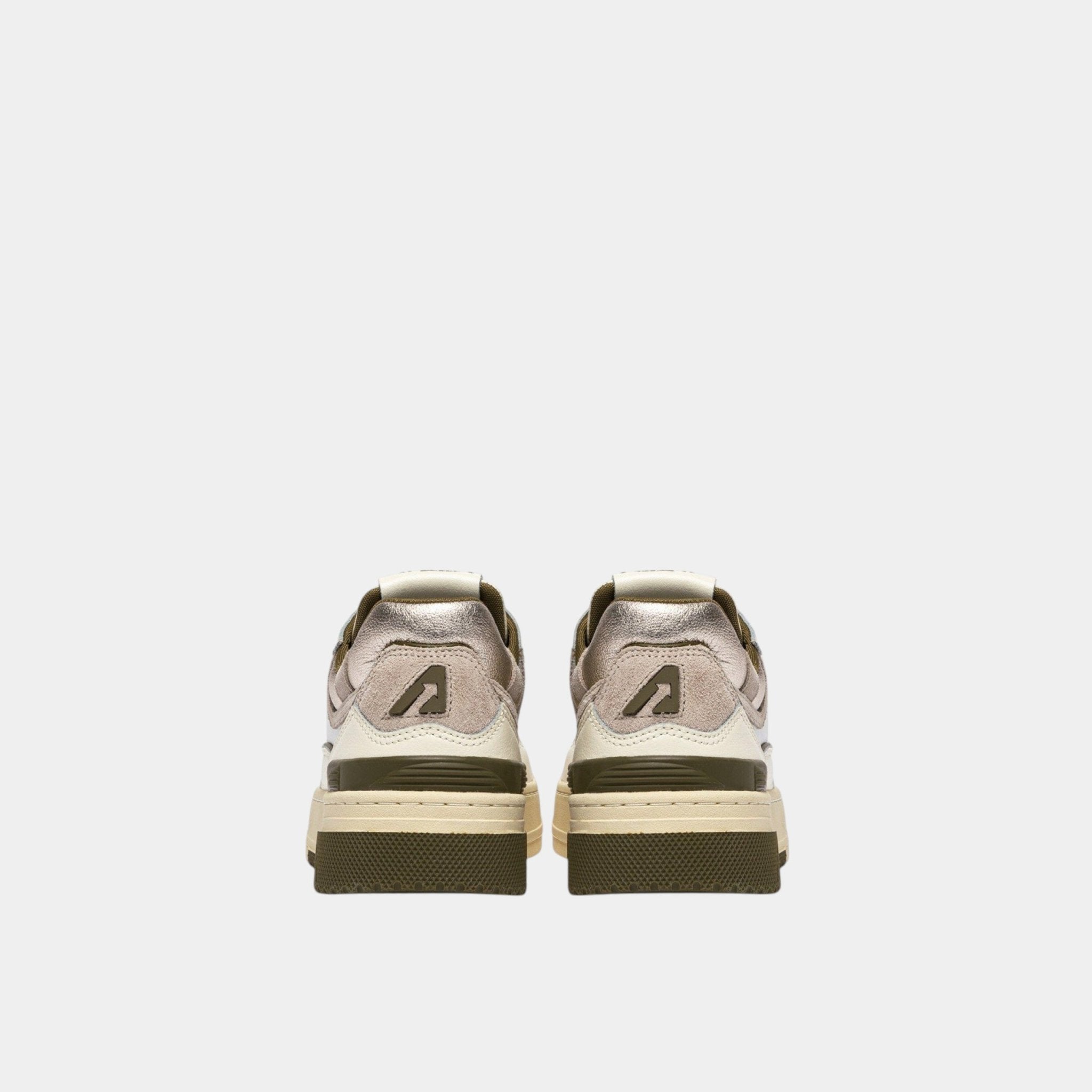 AUTRY Autry Sneakers Clc in pelle - Avorio/Verde - Hubert Humangoods