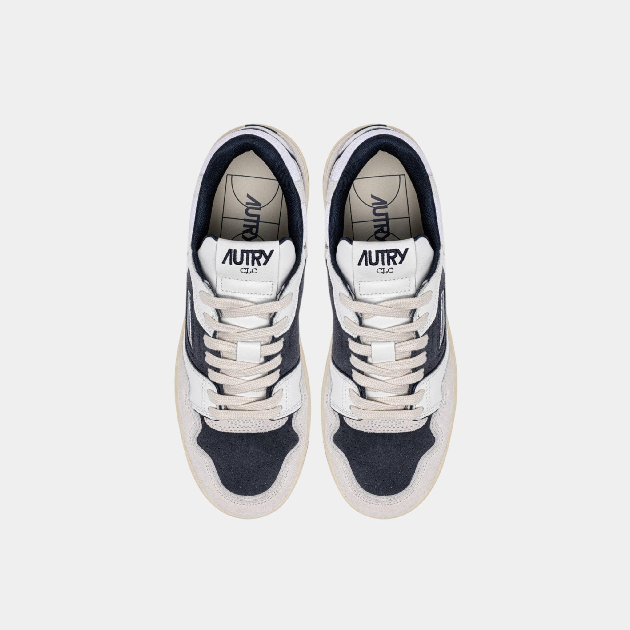 AUTRY Autry Sneakers Clc in pelle e suede - Bianco/Blu - Hubert Humangoods