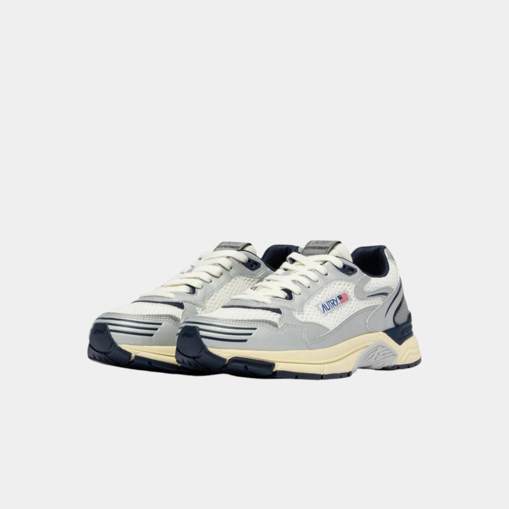 AUTRY - Autry Sneakers Hyperway in mesh e pelle - Bianco/Argento/Blu/2 - Hubert Humangoods