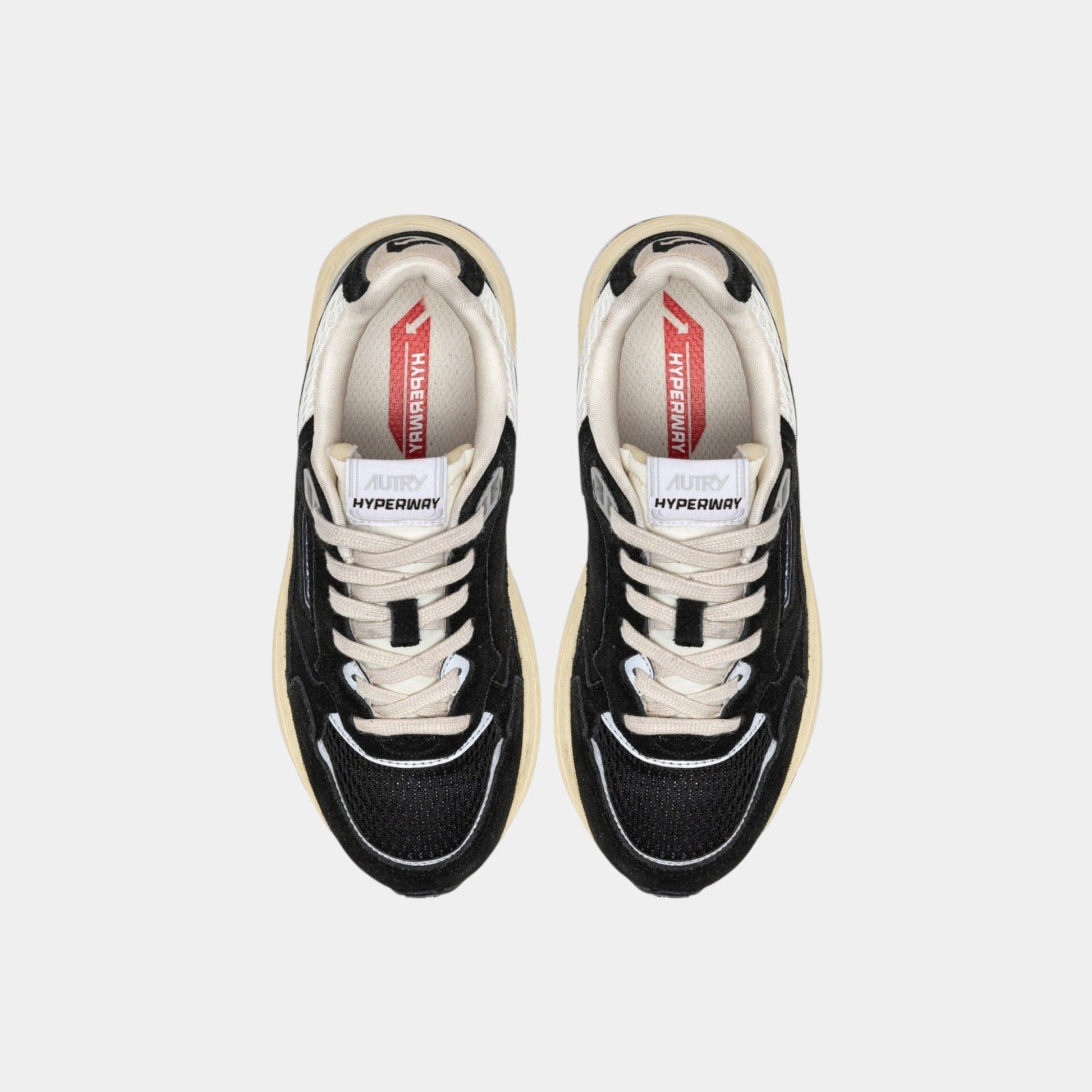 AUTRY Autry Sneakers Hyperway in mesh e suede - Nero - Hubert Humangoods