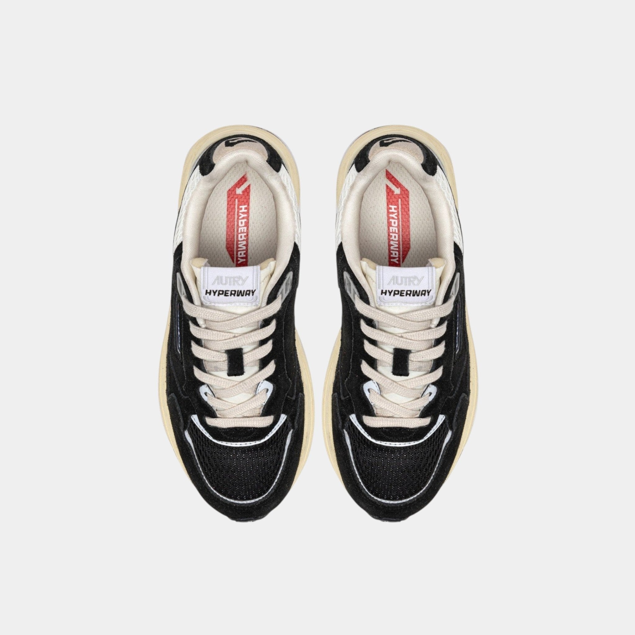 AUTRY Autry Sneakers Hyperway in mesh e suede - Nero - Hubert Humangoods