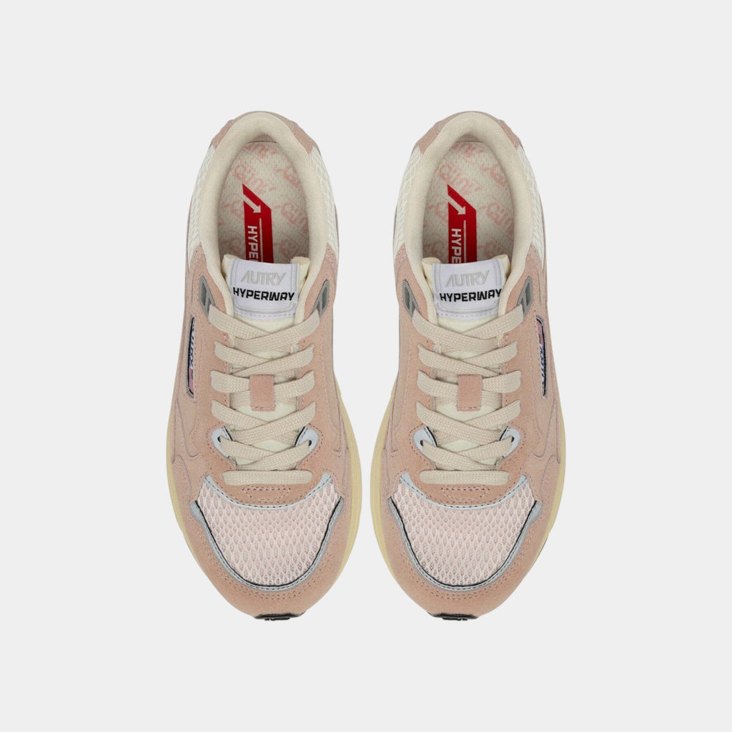 AUTRY - Autry Sneakers Hyperway in mesh e suede - Rosa chiaro/5 - Hubert Humangoods