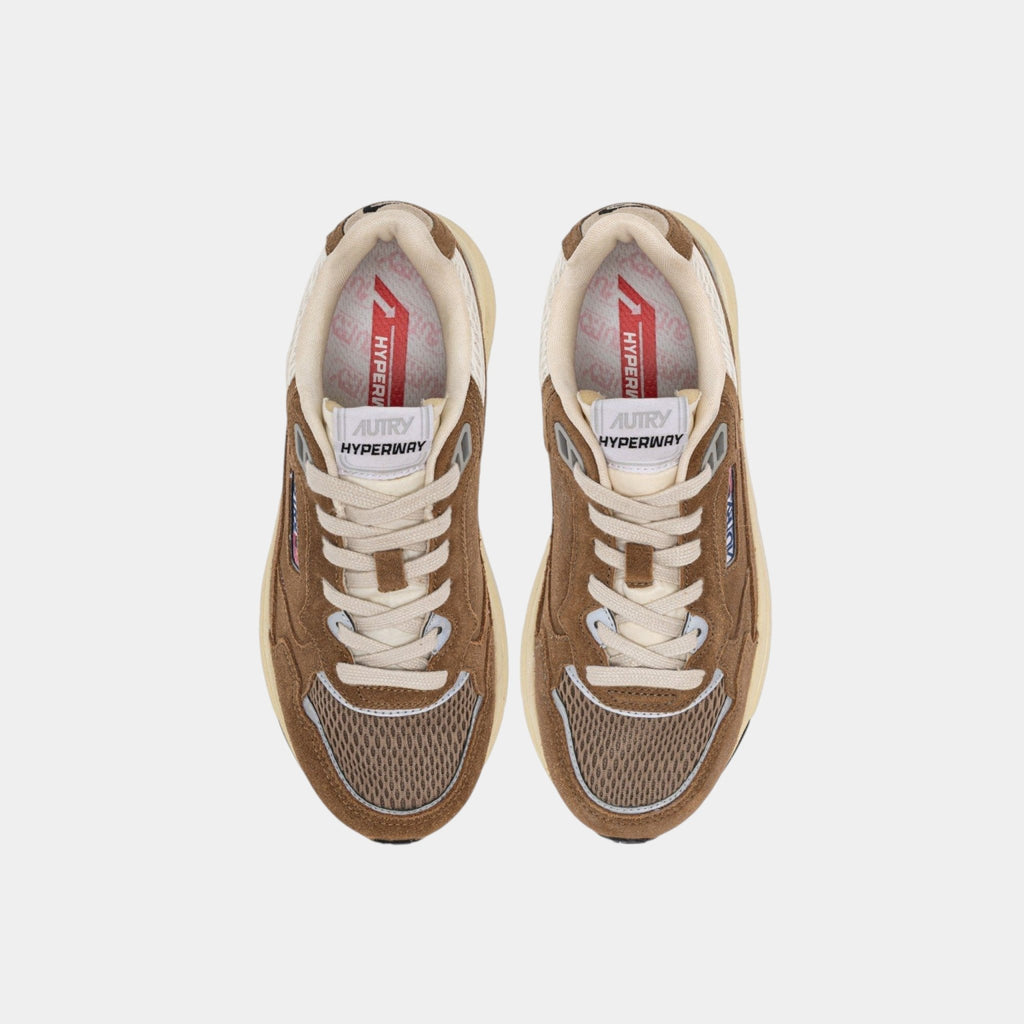 AUTRY Autry Sneakers Hyperway in mesh e suede - Tabacco - Hubert Humangoods