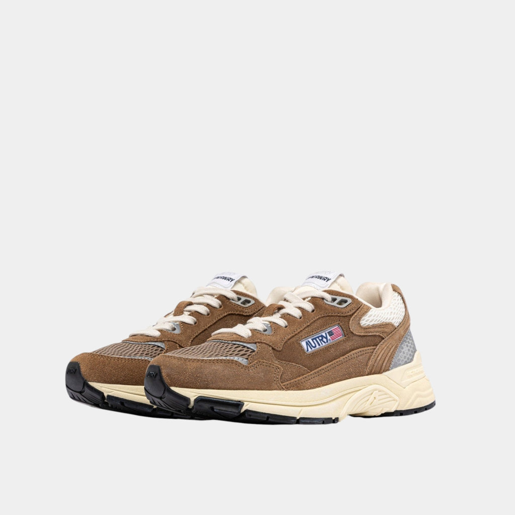 AUTRY Autry Sneakers Hyperway in mesh e suede - Tabacco - Hubert Humangoods