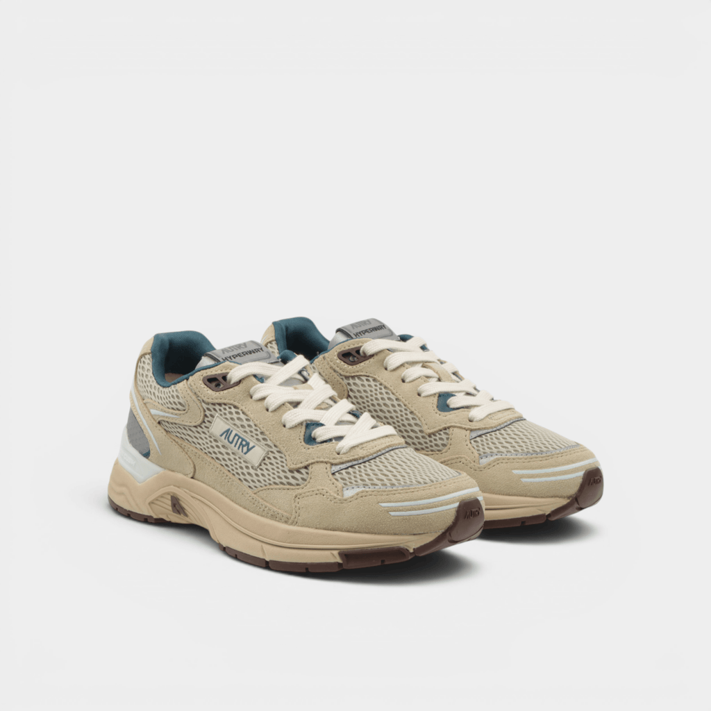 AUTRY - Autry Sneakers Hyperway in mesh e suede - Verde e Rosa/2 - Hubert Humangoods