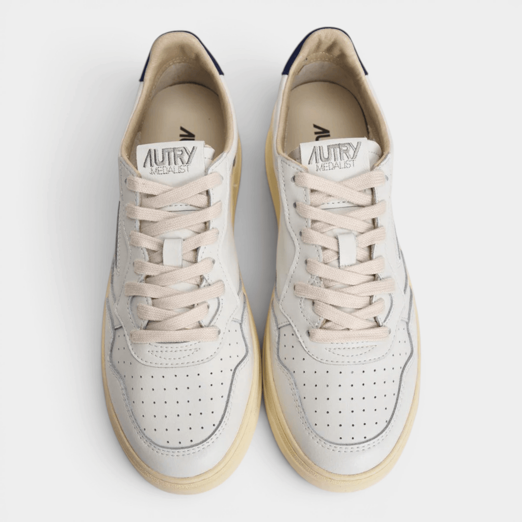 AUTRY - Autry Sneakers Medalist A in pelle - Bianco e Blu/8 - Hubert Humangoods