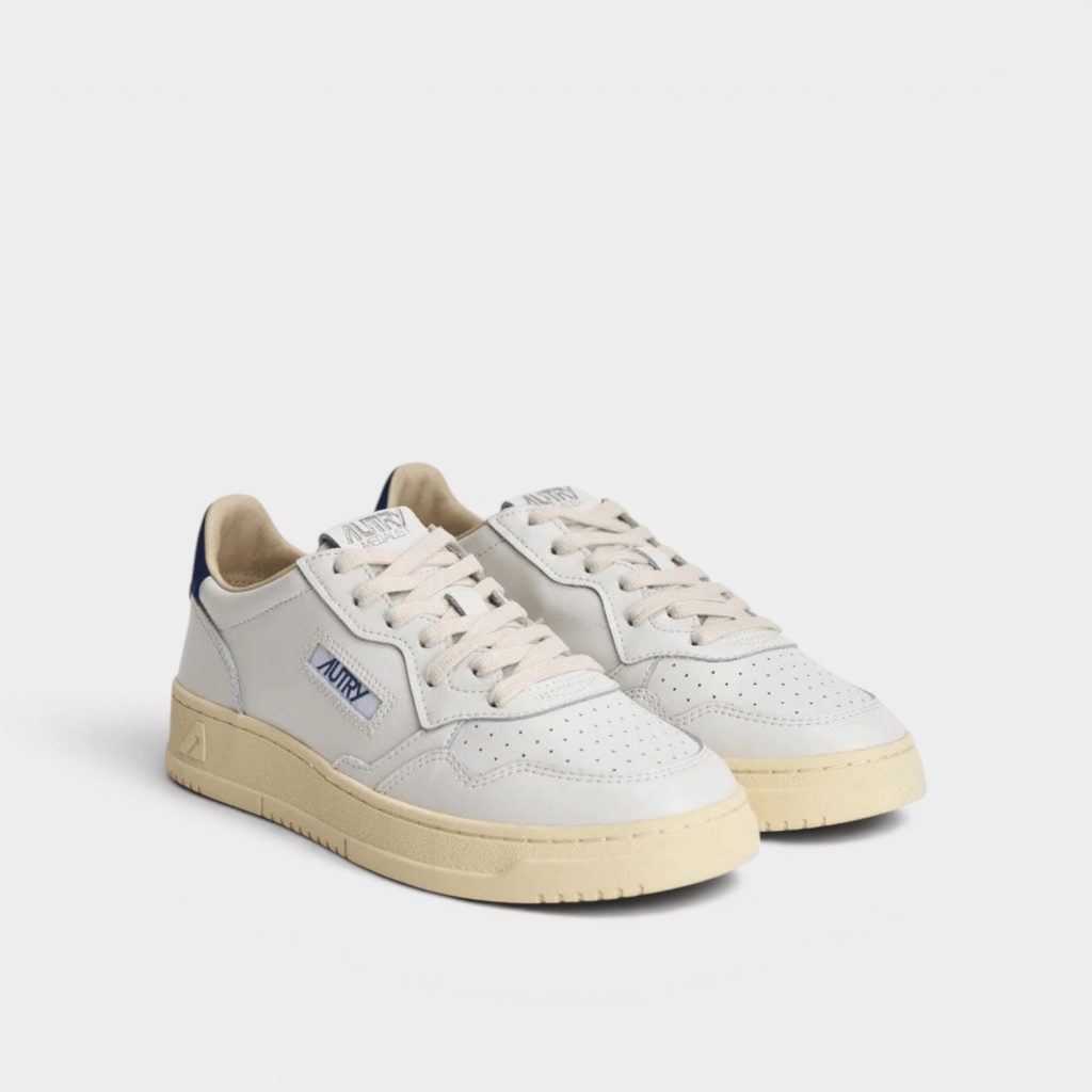 AUTRY - Autry Sneakers Medalist A in pelle - Bianco e Blu/2 - Hubert Humangoods