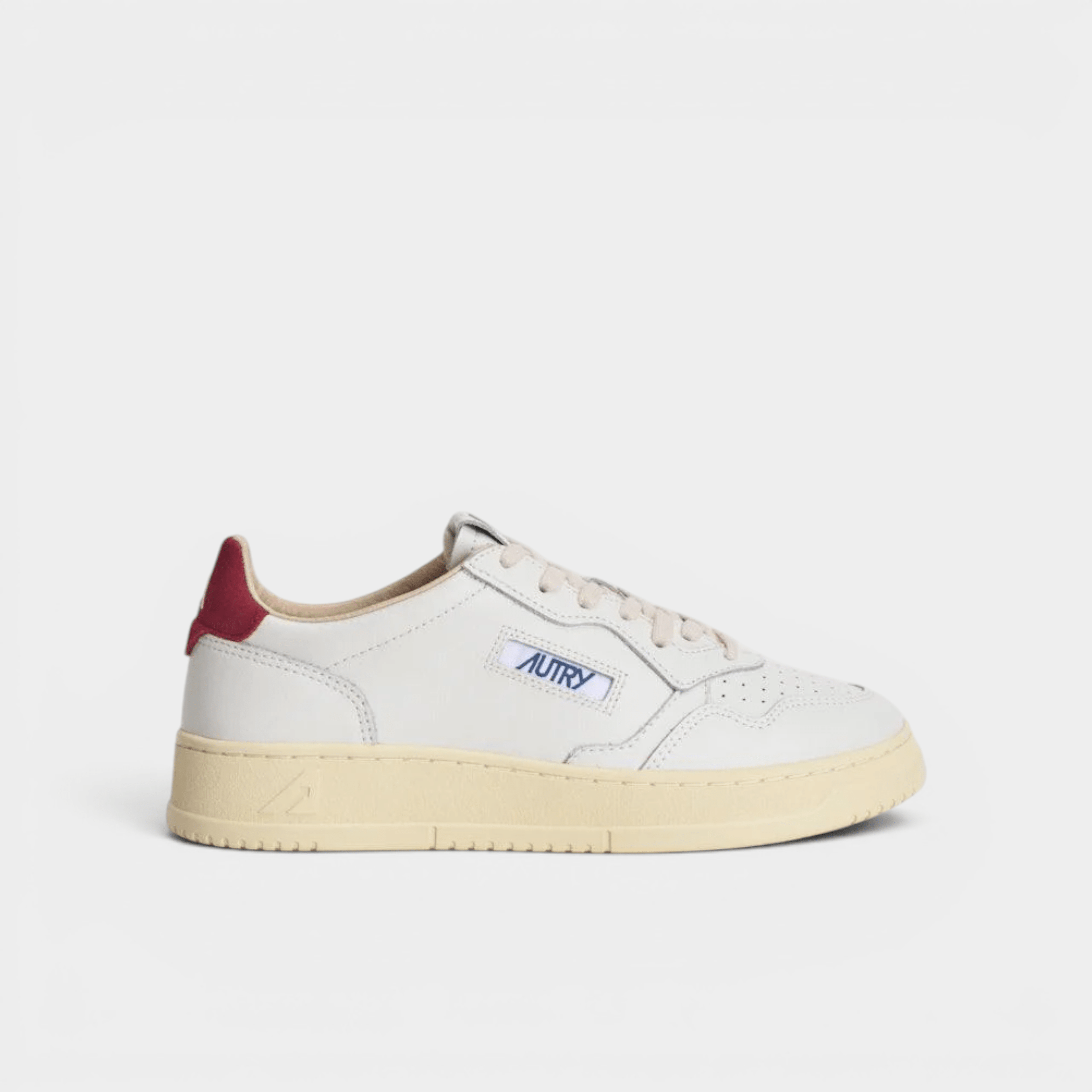 AUTRY - Autry Sneakers Medalist A in pelle - Bianco e Rosso/1 - Hubert Humangoods