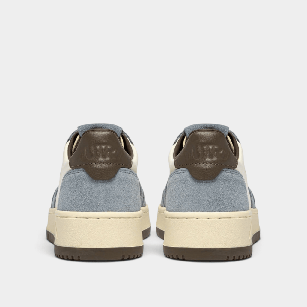 AUTRY - Autry Sneakers Medalist Bicolor in pelle e suede - Azzurro e Marrone/3 - Hubert Humangoods