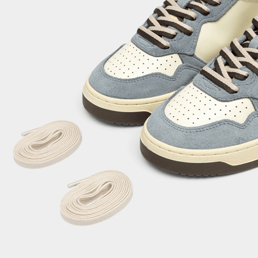 AUTRY - Autry Sneakers Medalist Bicolor in pelle e suede - Azzurro e Marrone/7 - Hubert Humangoods