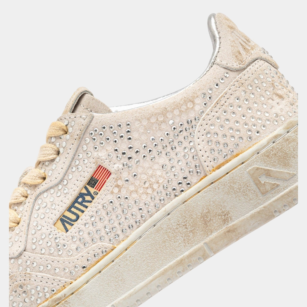 AUTRY Autry Sneakers Medalist Crystal micro strass - Bianco - Hubert Humangoods