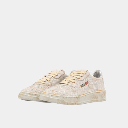 AUTRY Autry Sneakers Medalist Crystal micro strass - Bianco - Hubert Humangoods