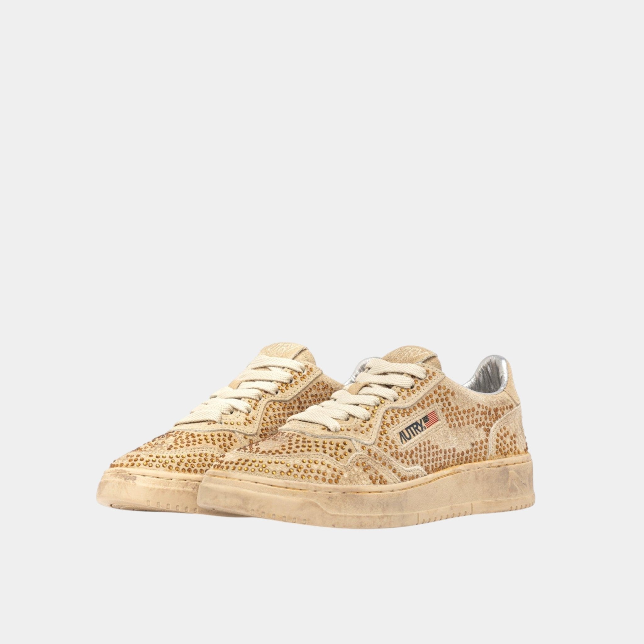 AUTRY Autry Sneakers Medalist Crystal micro strass - Bronzo - Hubert Humangoods