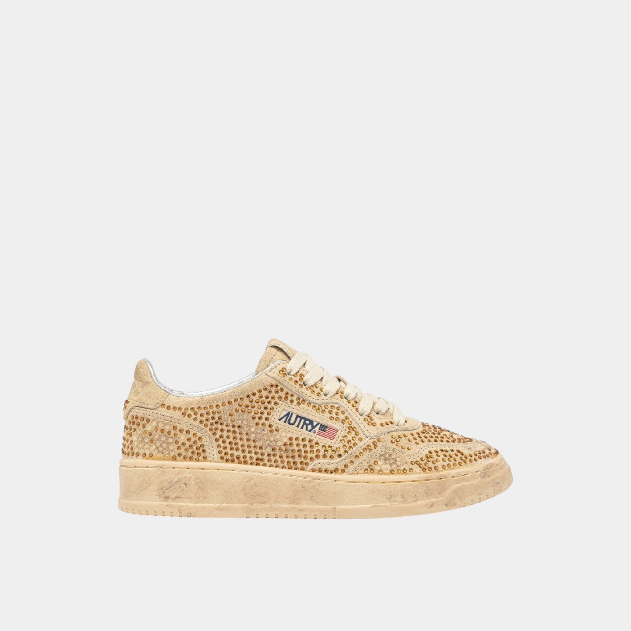 AUTRY Autry Sneakers Medalist Crystal micro strass - Bronzo - Hubert Humangoods