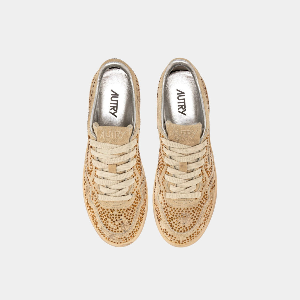 AUTRY Autry Sneakers Medalist Crystal micro strass - Bronzo - Hubert Humangoods
