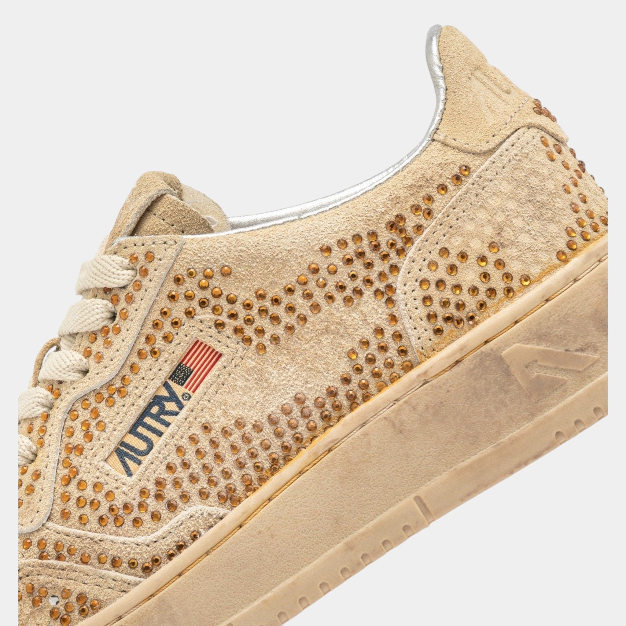 AUTRY Autry Sneakers Medalist Crystal micro strass - Bronzo - Hubert Humangoods