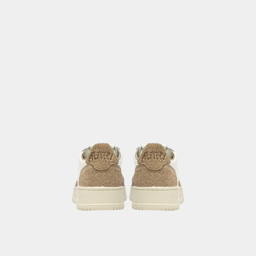 AUTRY Autry Sneakers Medalist in glitter bicolor - Bianco/oro - Hubert Humangoods