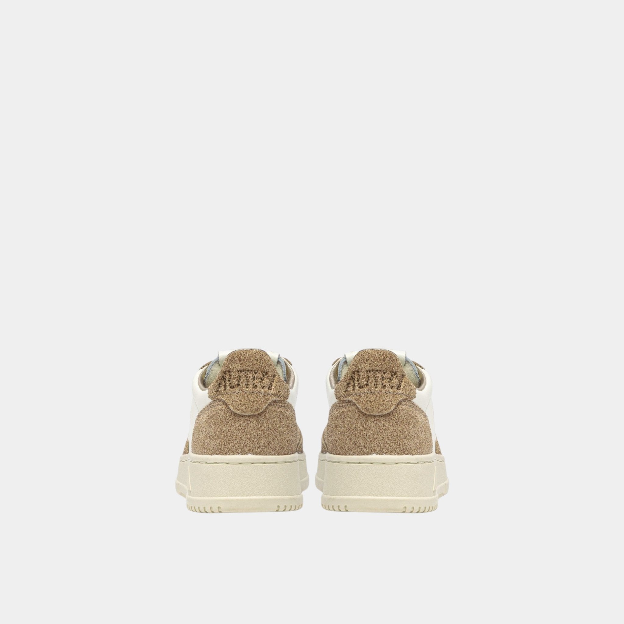 AUTRY Autry Sneakers Medalist in glitter bicolor - Bianco/oro - Hubert Humangoods