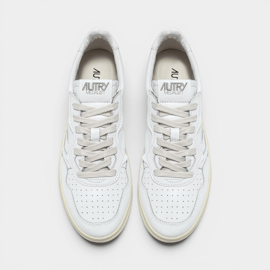 AUTRY - Autry Sneakers Medalist in pelle - Bianco/5 - Hubert Humangoods
