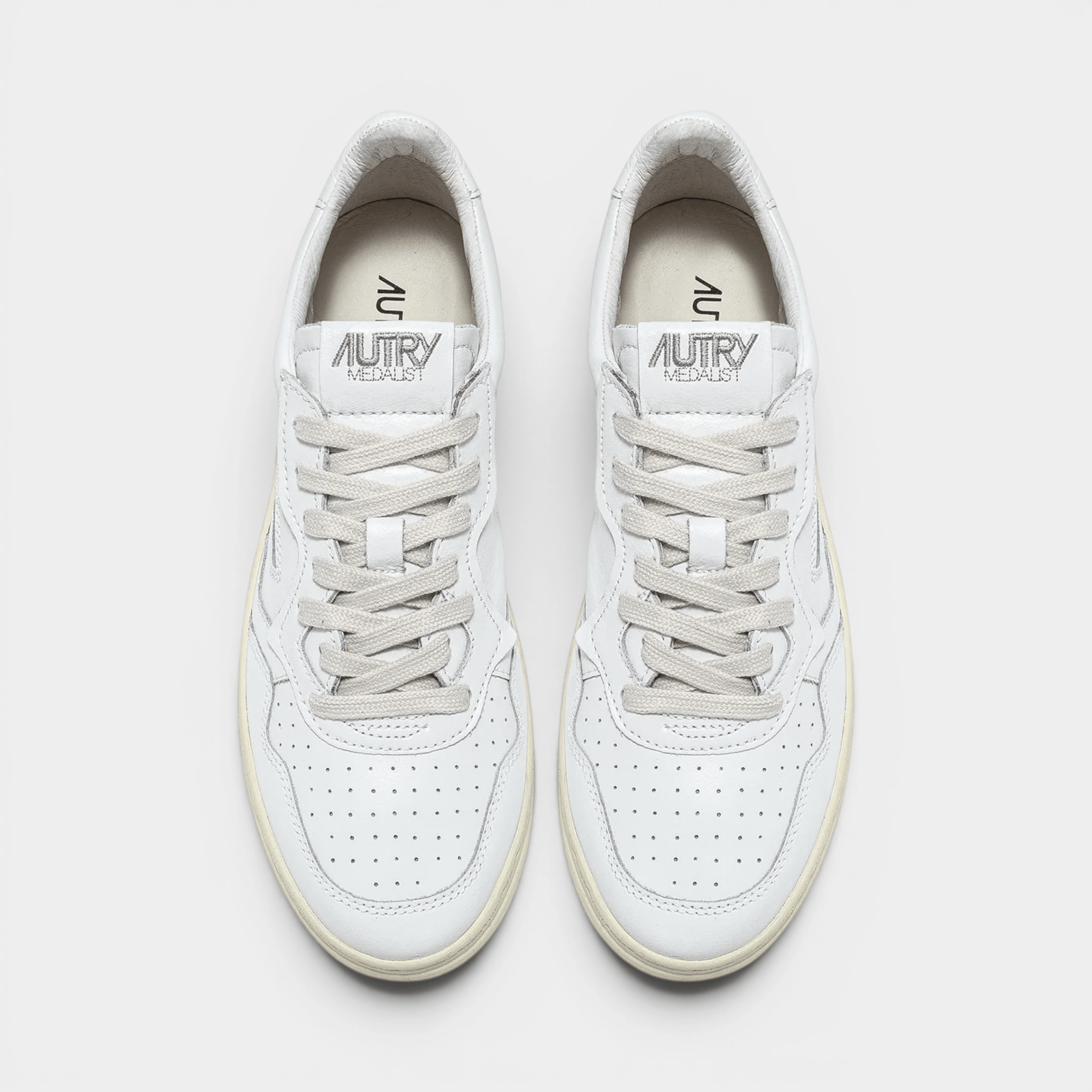 AUTRY - Autry Sneakers Medalist in pelle - Bianco/5 - Hubert Humangoods
