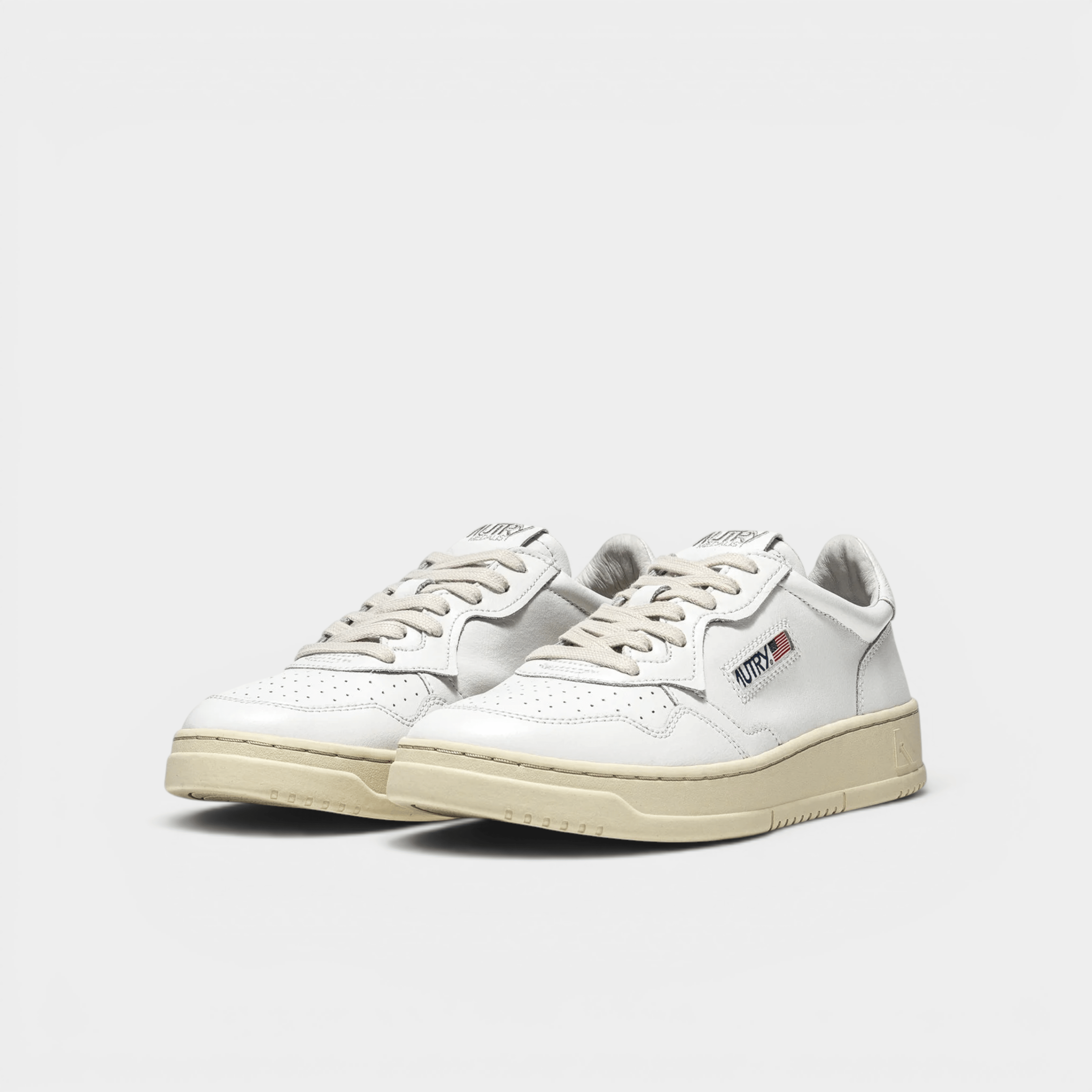AUTRY - Autry Sneakers Medalist in pelle - Bianco/2 - Hubert Humangoods