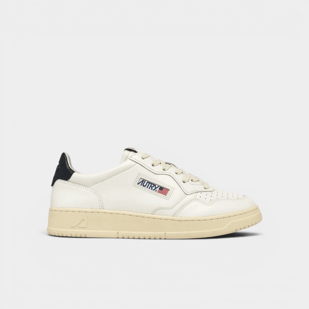 AUTRY - Autry Sneakers Medalist in pelle - Bianco e Blu/1 - Hubert Humangoods