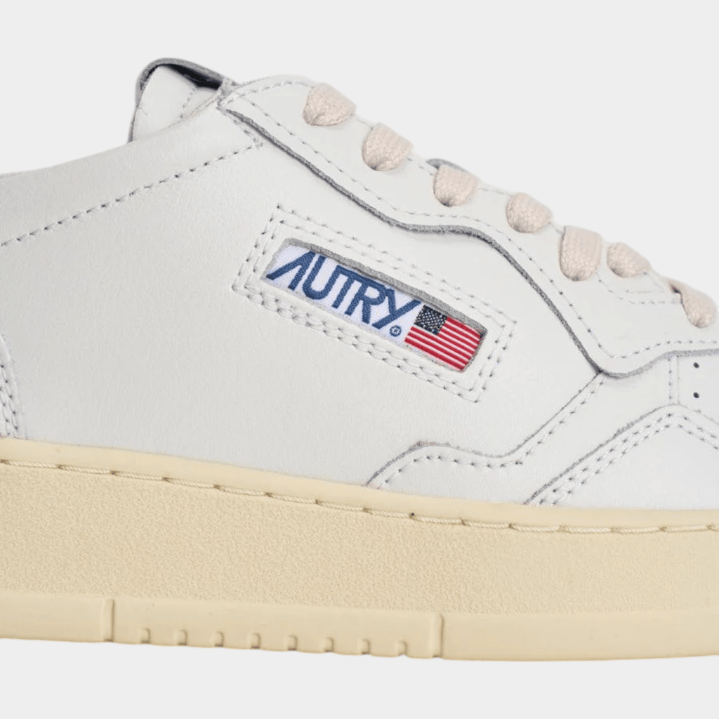 AUTRY - Autry Sneakers Medalist in pelle - Bianco e Marrone/4 - Hubert Humangoods