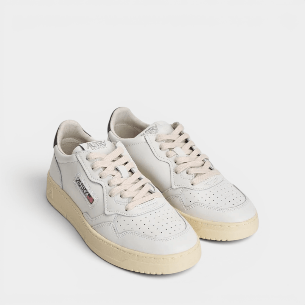 AUTRY - Autry Sneakers Medalist in pelle - Bianco e Marrone/2 - Hubert Humangoods